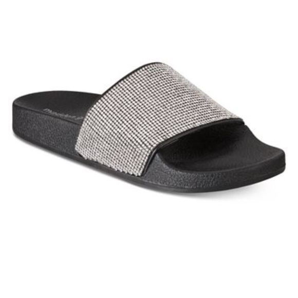 madden girl sparkly slides